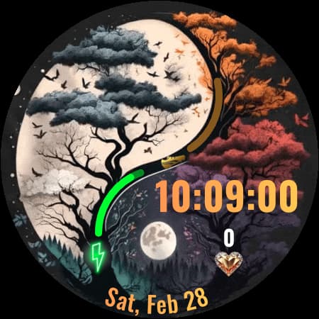 Day Night Animated Watch Face